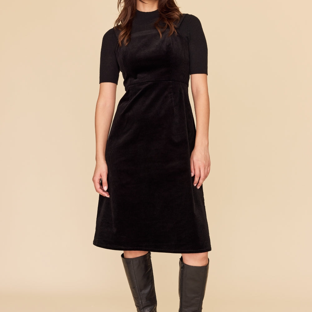 
                      
                        BLACK CORDUROY Apron Dress
                      
                    