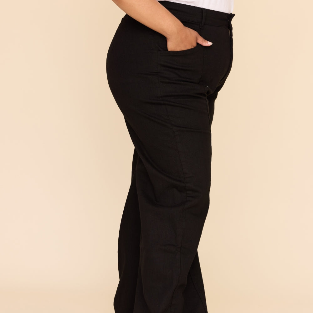 
                      
                        BLACK Denim High Waisted Jeans
                      
                    