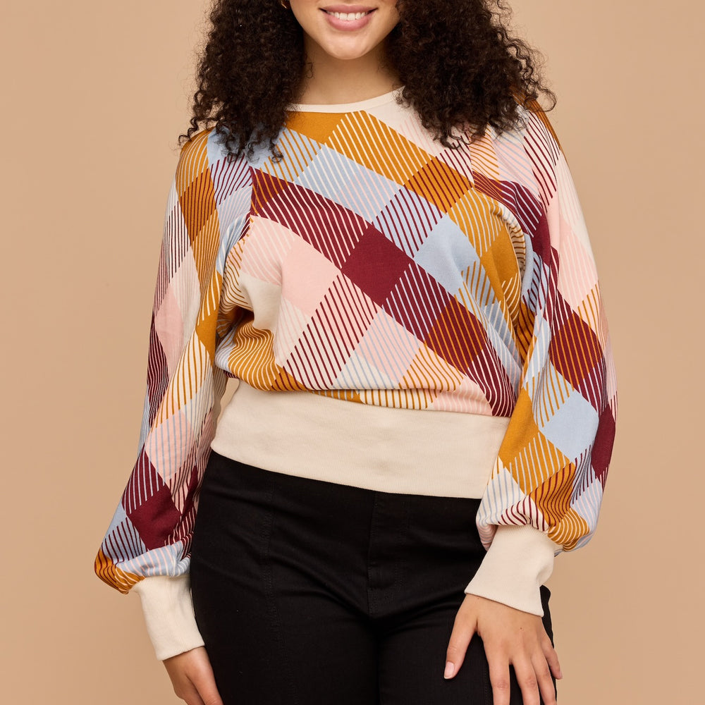 
                      
                        CHECKERED LOVE Batwing Windcheater
                      
                    