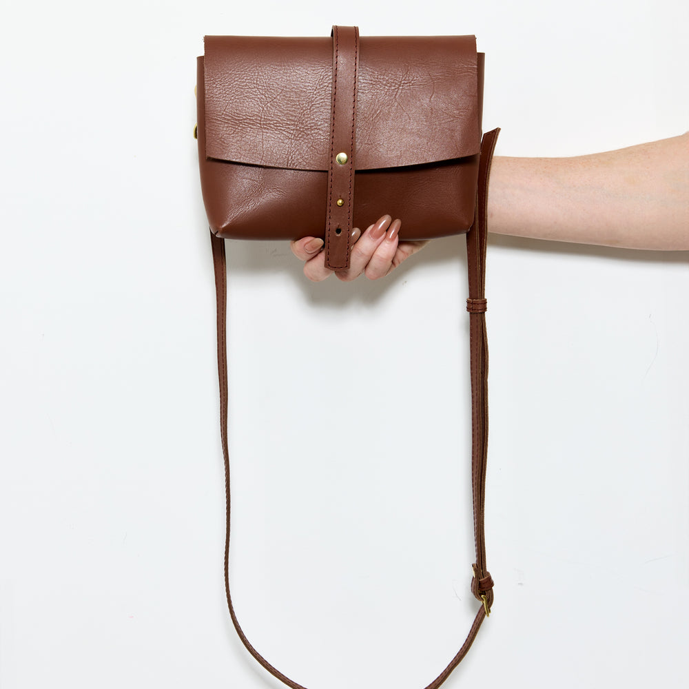 GOOD THING 3 WAYS Sling by Byrd Studio - Chestnut Brown Leather