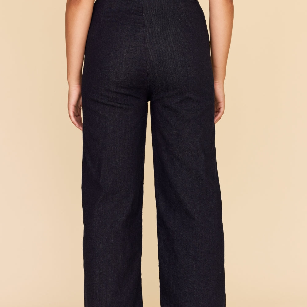 
                      
                        DARK INDIGO Denim High Waisted Jeans
                      
                    