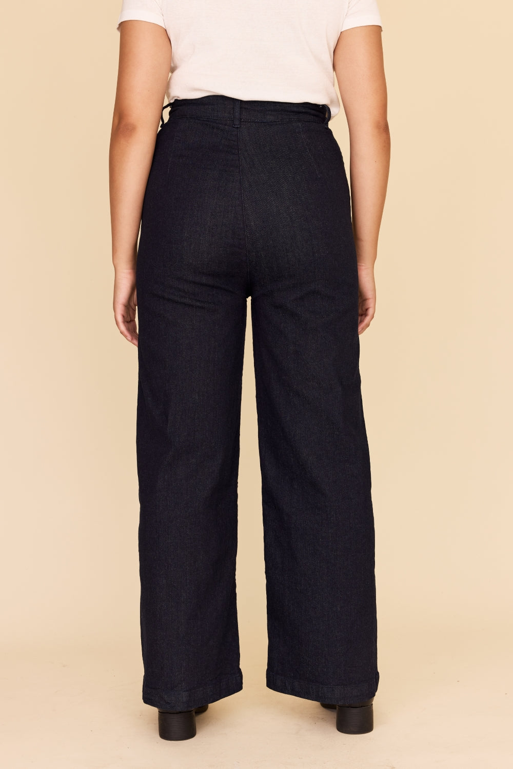 DARK INDIGO Denim High Waisted Jeans