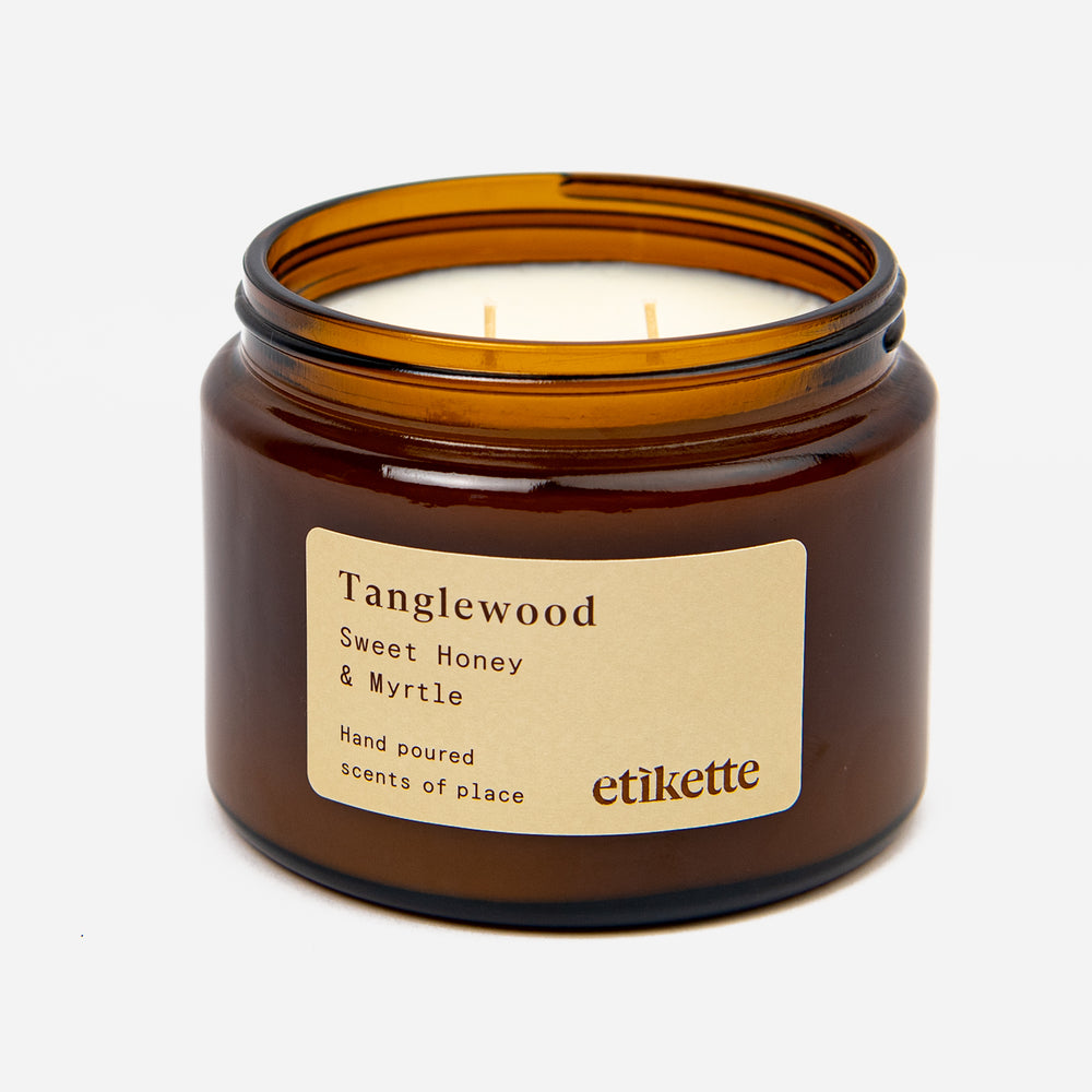 
                      
                        Tanglewood // Sweet Honey + Myrtle Etikette Candle
                      
                    