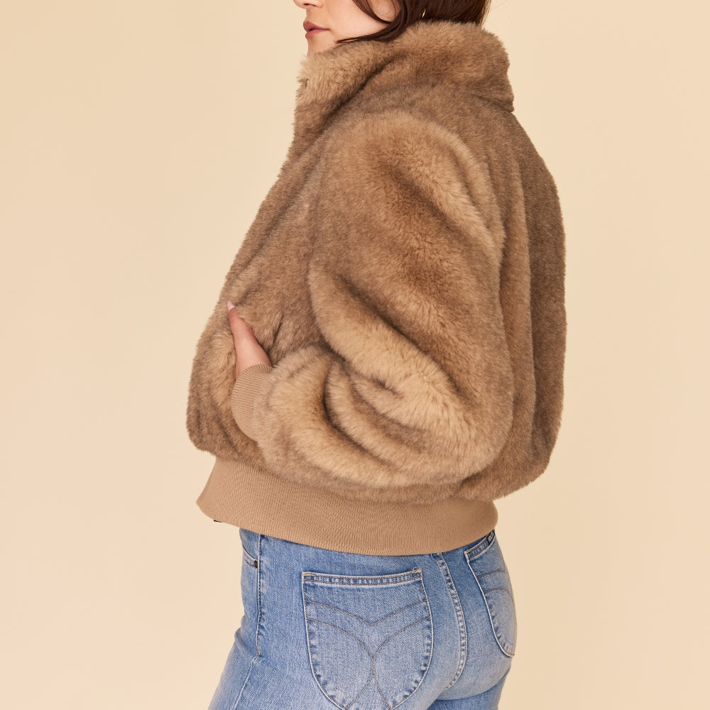 
                      
                        FAUX FUR Bomber Jacket
                      
                    