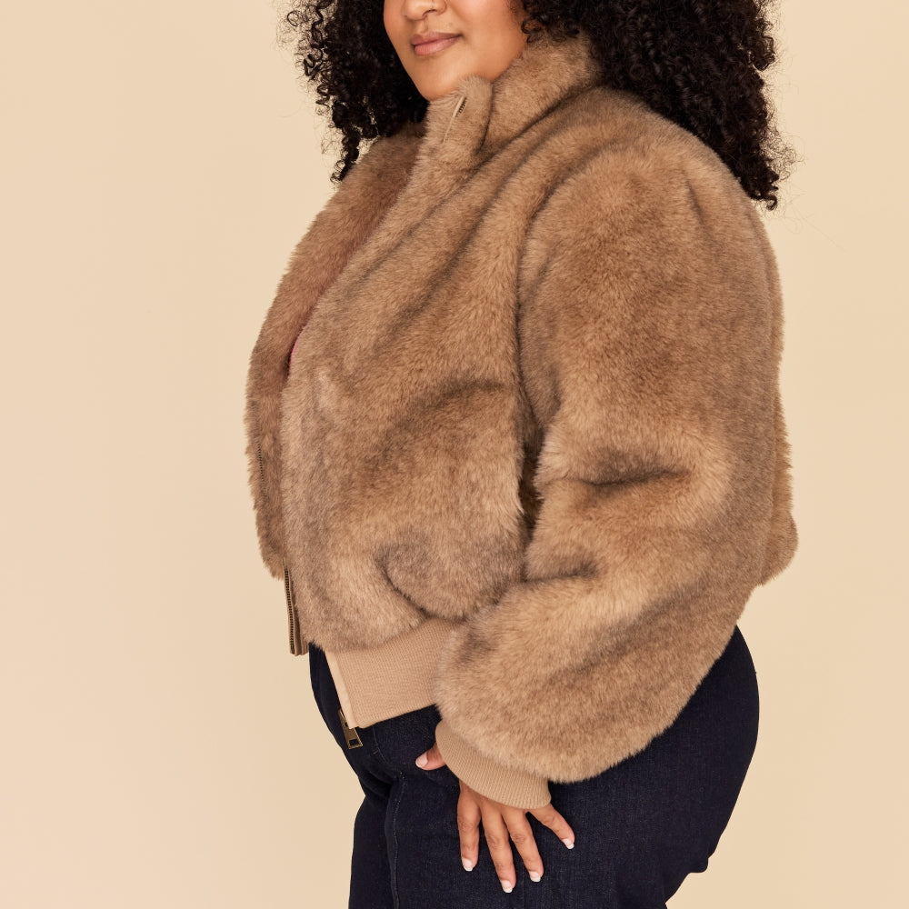 
                      
                        FAUX FUR Bomber Jacket
                      
                    