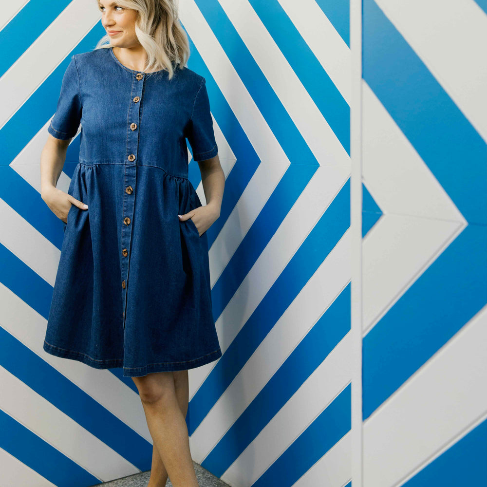 Denim Smock Dress