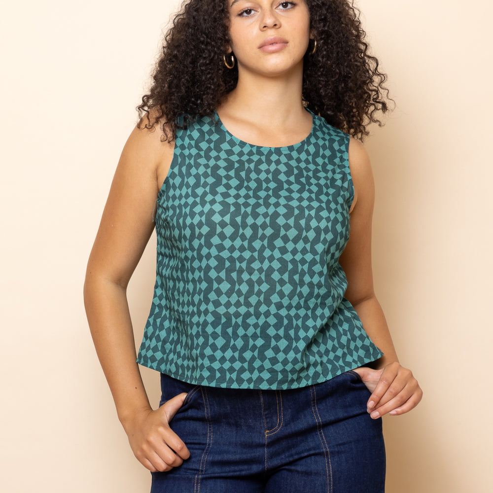 GREEN Mini Geo Top