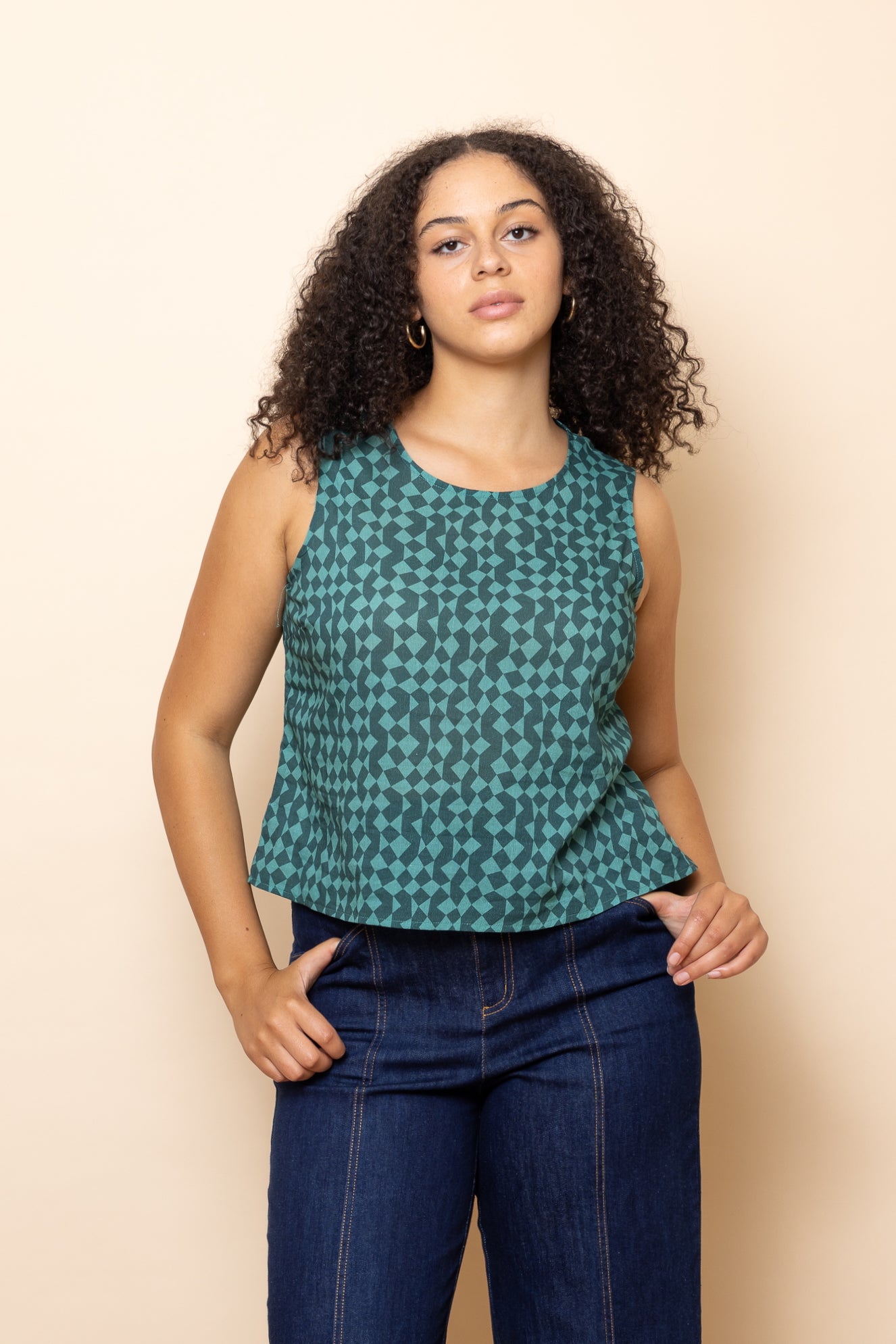 GREEN Mini Geo Top