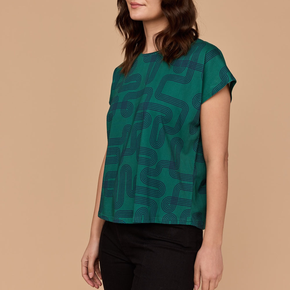 
                      
                        WHOLESALE - Labyrinth Capped Sleeve Tee
                      
                    