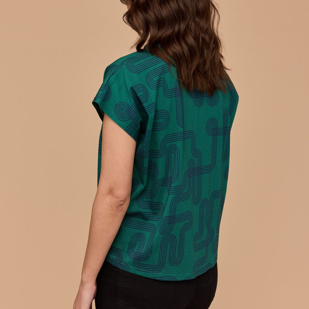 
                      
                        WHOLESALE - Labyrinth Capped Sleeve Tee
                      
                    