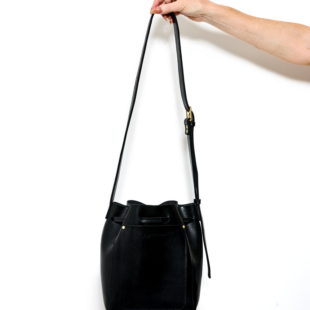 BUCKET LIST Bag by Byrd Studio - Licorice Black Leather