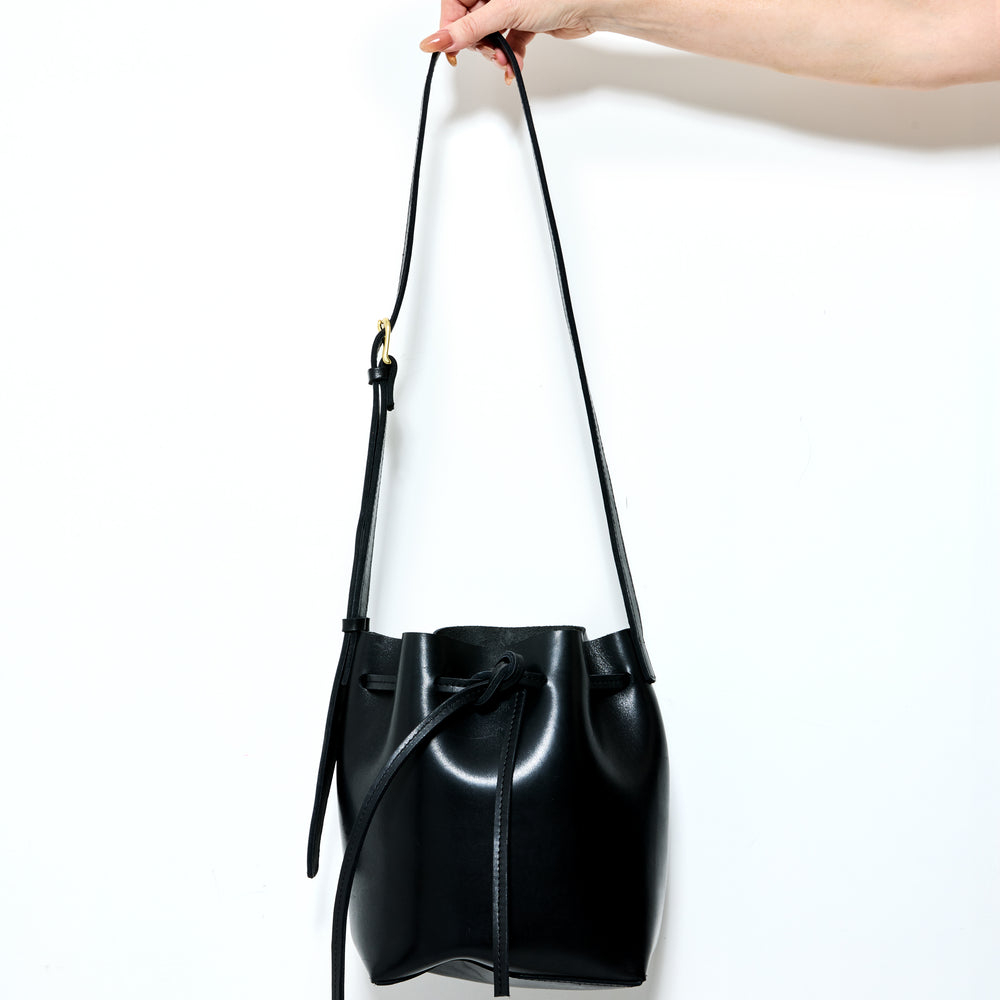 BUCKET LIST Bag by Byrd Studio - Licorice Black Leather