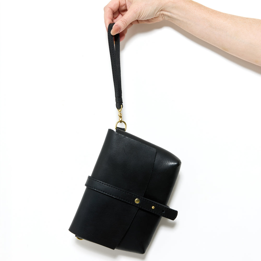 GOOD THING 3 WAYS Sling by Byrd Studio - Black Leather