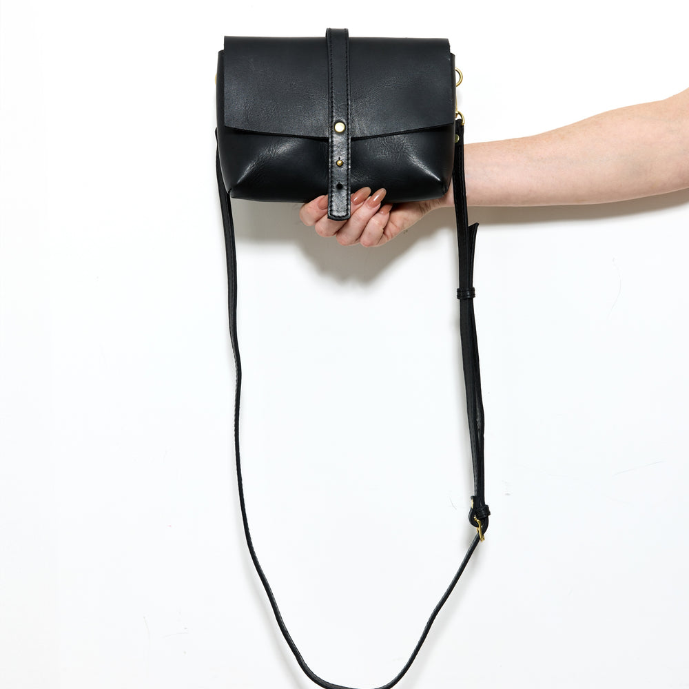 GOOD THING 3 WAYS Sling by Byrd Studio - Black Leather