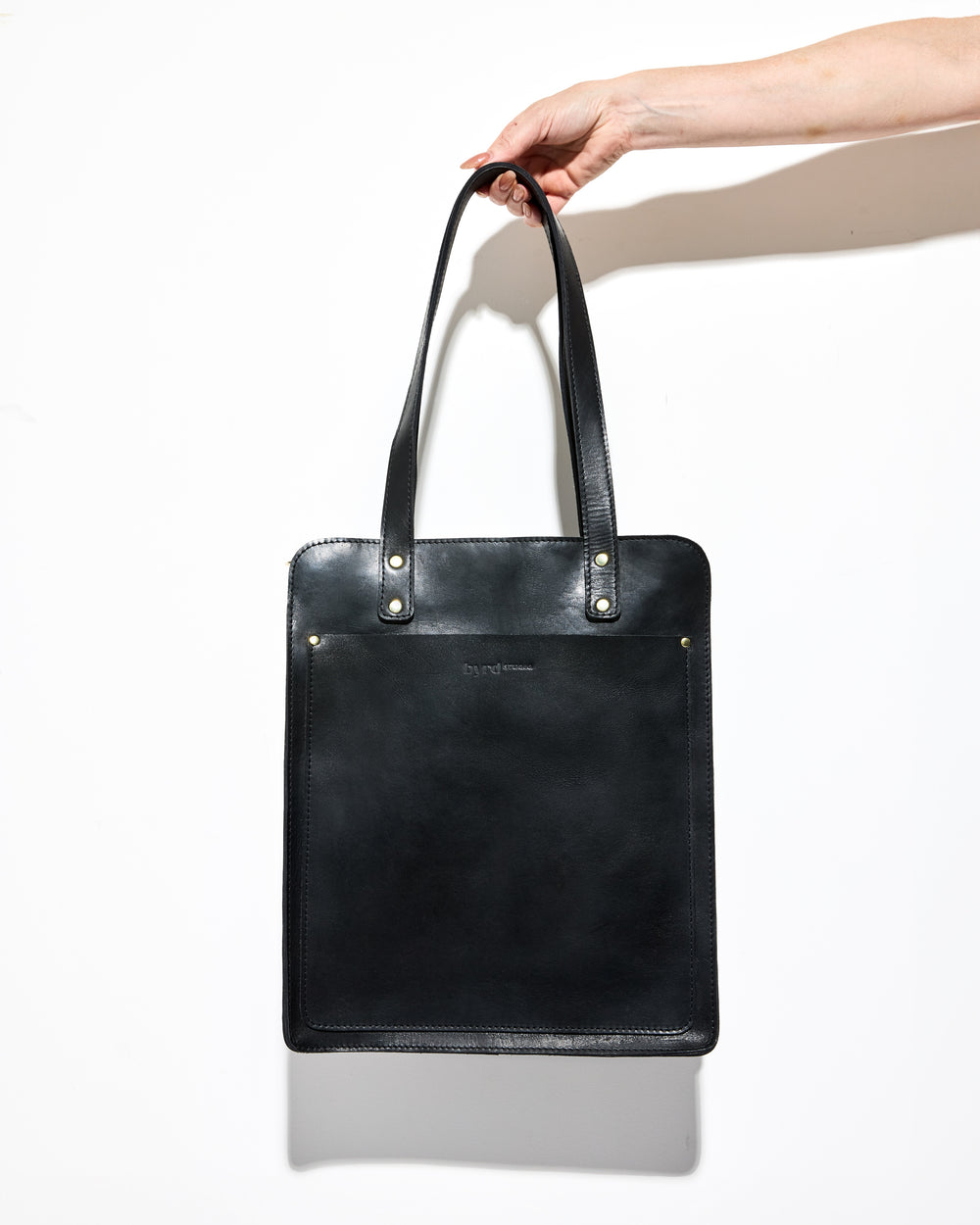 LET ME WORK IT Tote Bag by Byrd Studio - Licorice Black Leather