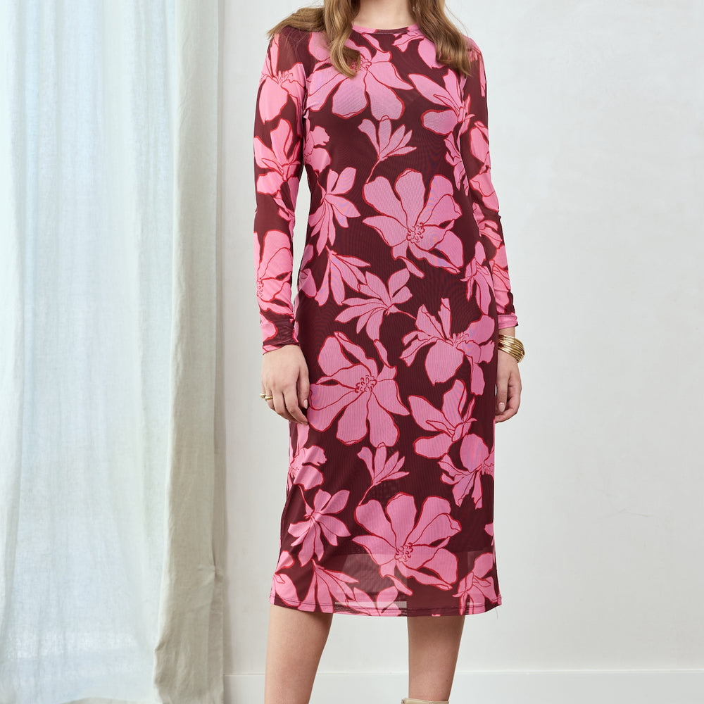 
                      
                        MAGNOLIA Long Sleeve Mesh Dress
                      
                    