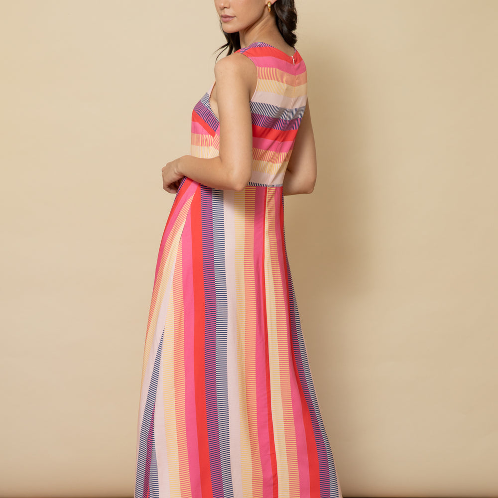 
                      
                        WHOLESALE - MIAMI STRIPE Sleeveless Shapeshifter Maxi Dress
                      
                    