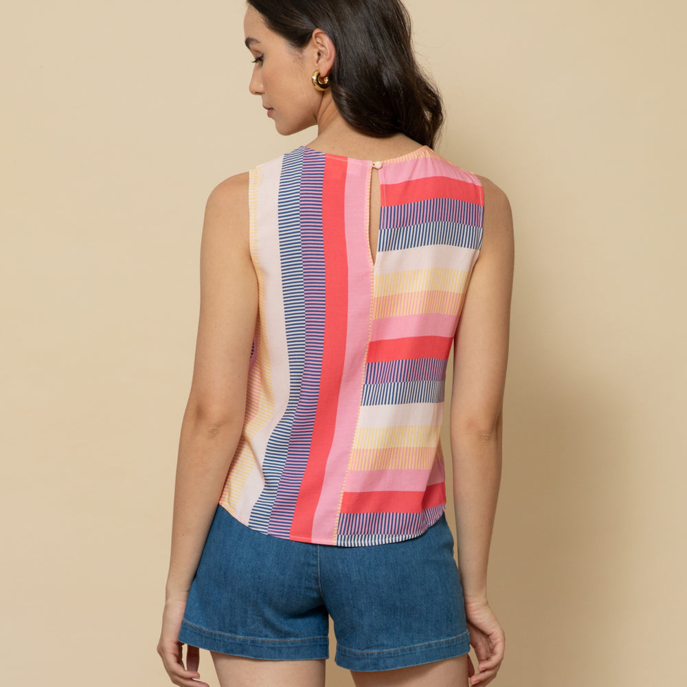 
                      
                        MIAMI STRIPE Sleeveless Top
                      
                    