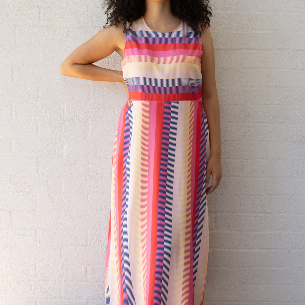
                      
                        MIAMI STRIPE Sleeveless Shapeshifter Maxi Dress
                      
                    