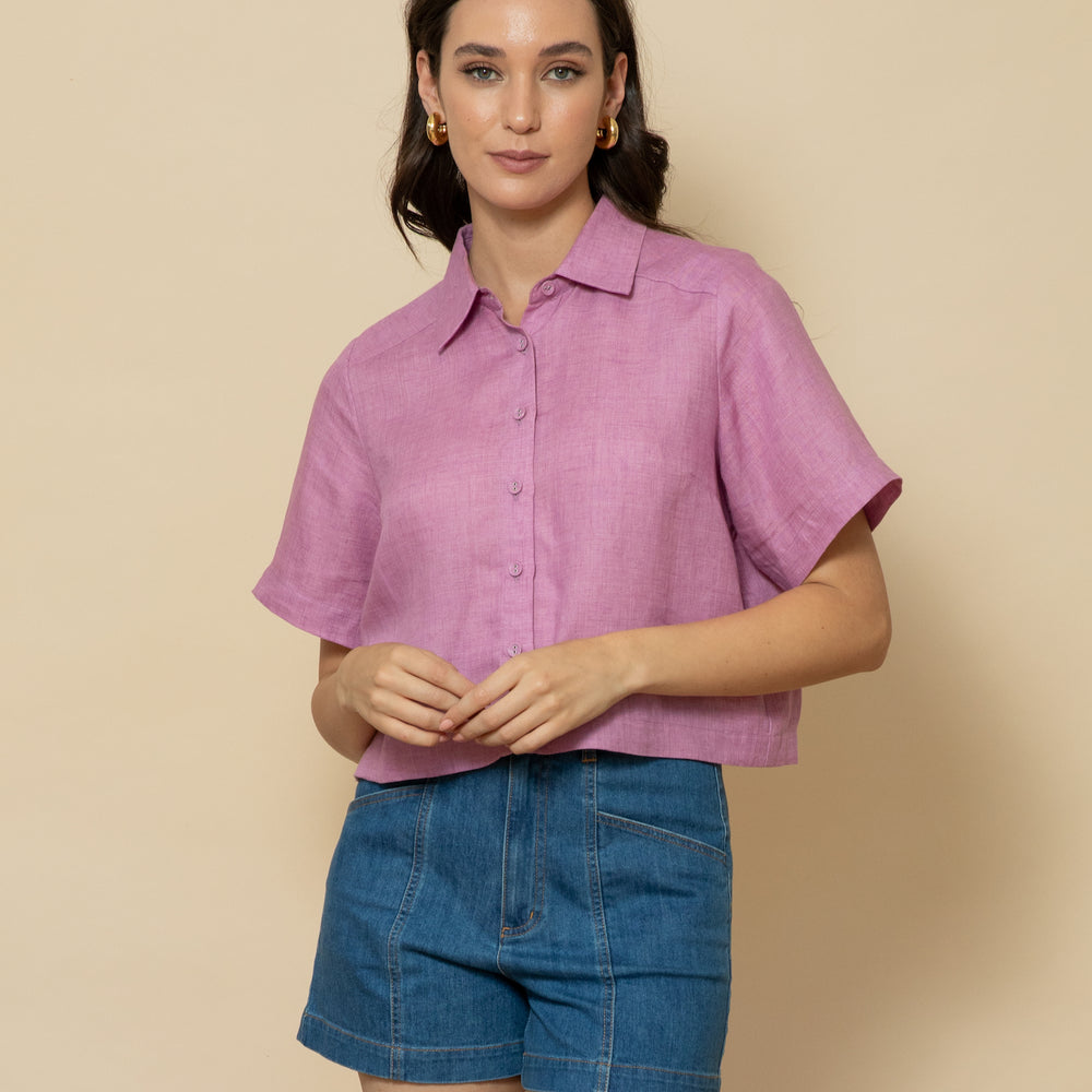 
                      
                        ORCHID Linen Shirt
                      
                    