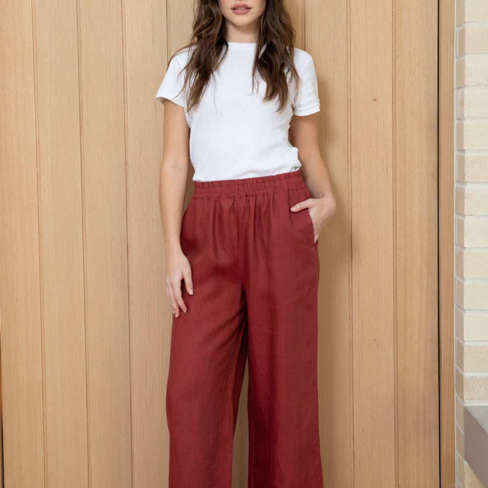 RUST Linen Pants