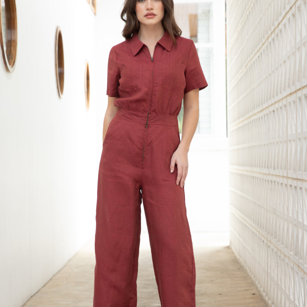 
                      
                        RUST Linen Freestyler Jumpsuit
                      
                    