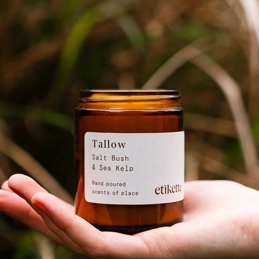 Tallow // Sea Salt + Bush Kelp Etikette Candle