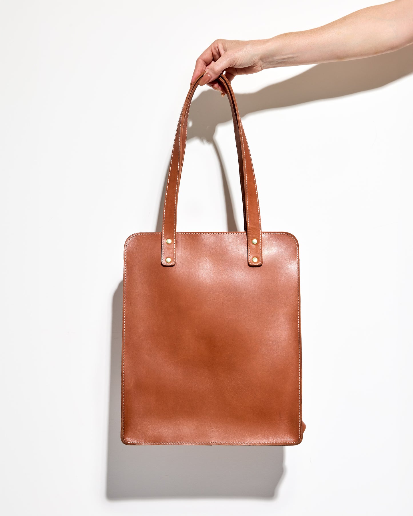 LET ME WORK IT Tote Bag by Byrd Studio - Toffee Tan Leather