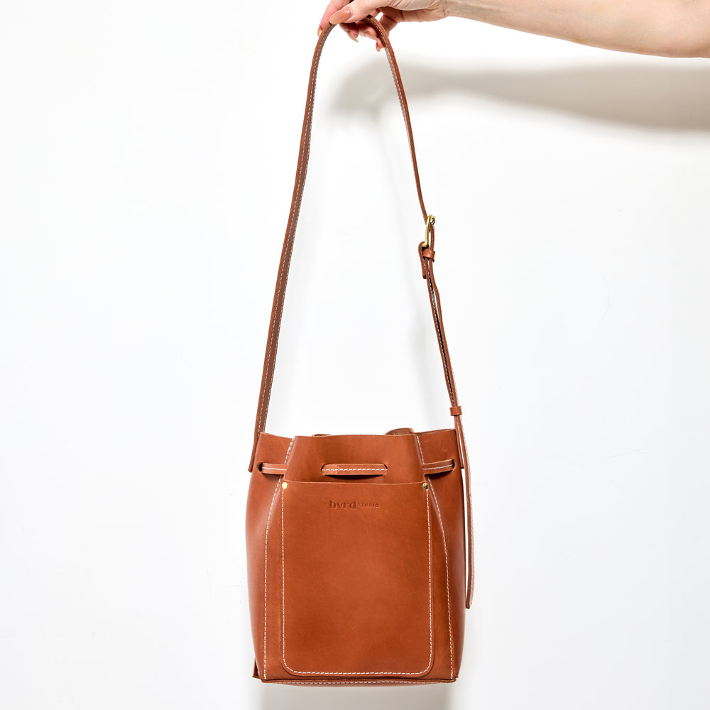 BUCKET LIST Bag by Byrd Studio - Toffee Tan Leather