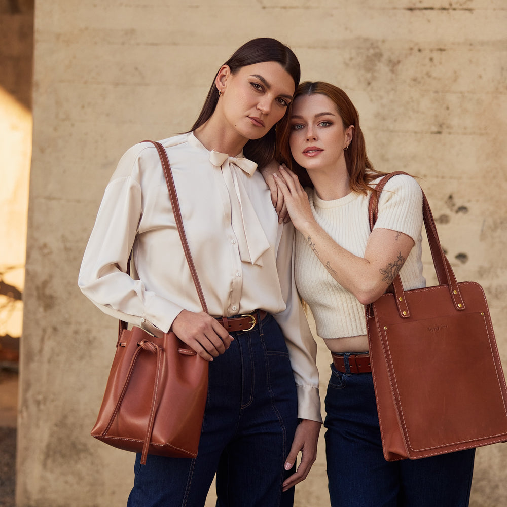 
                      
                        BUCKET LIST Bag by Byrd Studio - Toffee Tan Leather
                      
                    