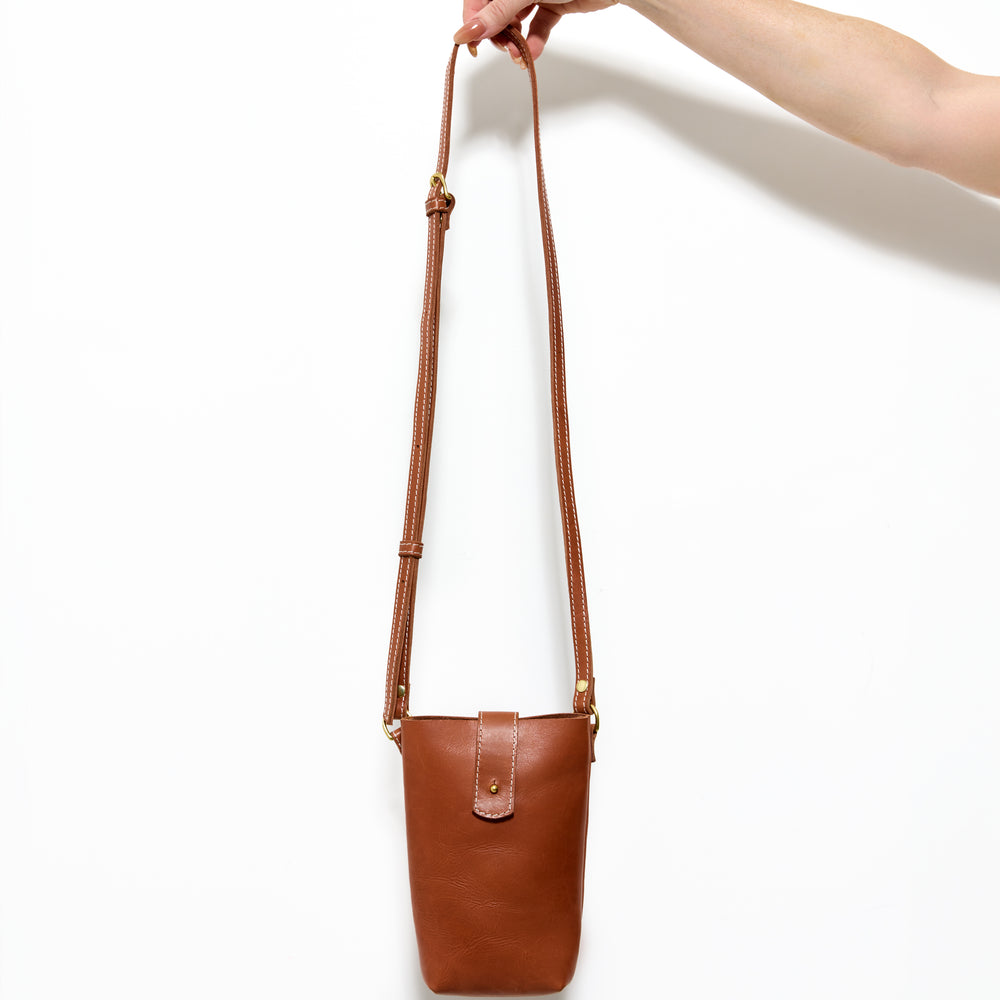 POPPIT 2 WAYS Pouch by Byrd Studio - Toffee Tan Leather