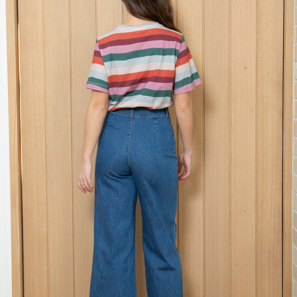 
                      
                        High Waisted Denim Pants (Vintage Wash)
                      
                    