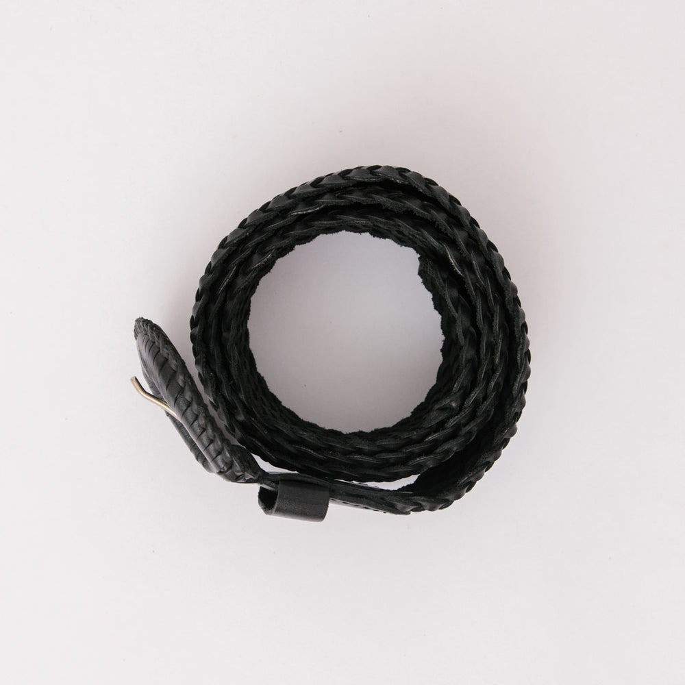 
                      
                        WEAVE MCQUEEN Black Leather Belt
                      
                    