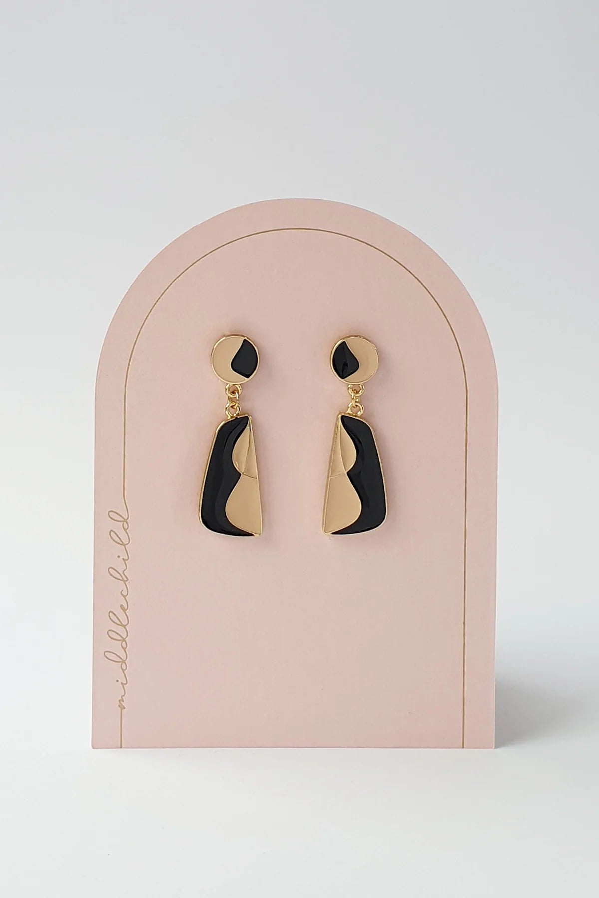 Sashay Earrings in Black by Middle Child