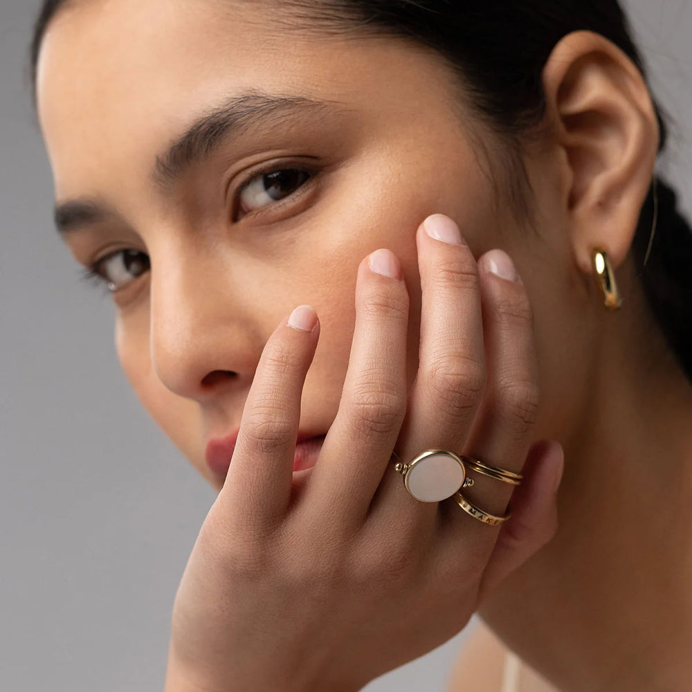 Flip Ring GOLDEN BRASS (Blush Pink & Vanilla or Lavender & Vanilla combos)