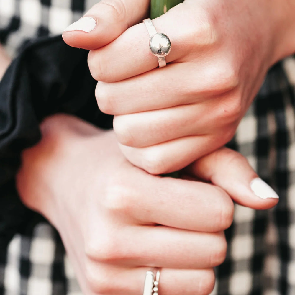 POM POM Ring - STERLING SILVER