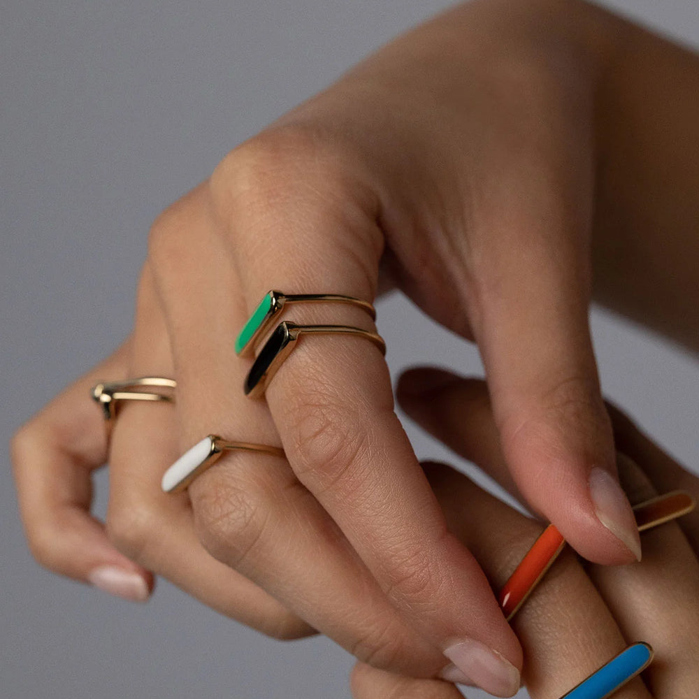 Stacker Rings GOLDEN BRASS - VARIOUS COLOURS