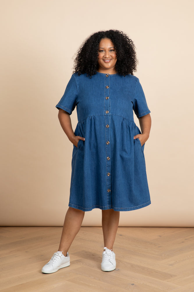 
                      
                        Denim Smock Dress
                      
                    